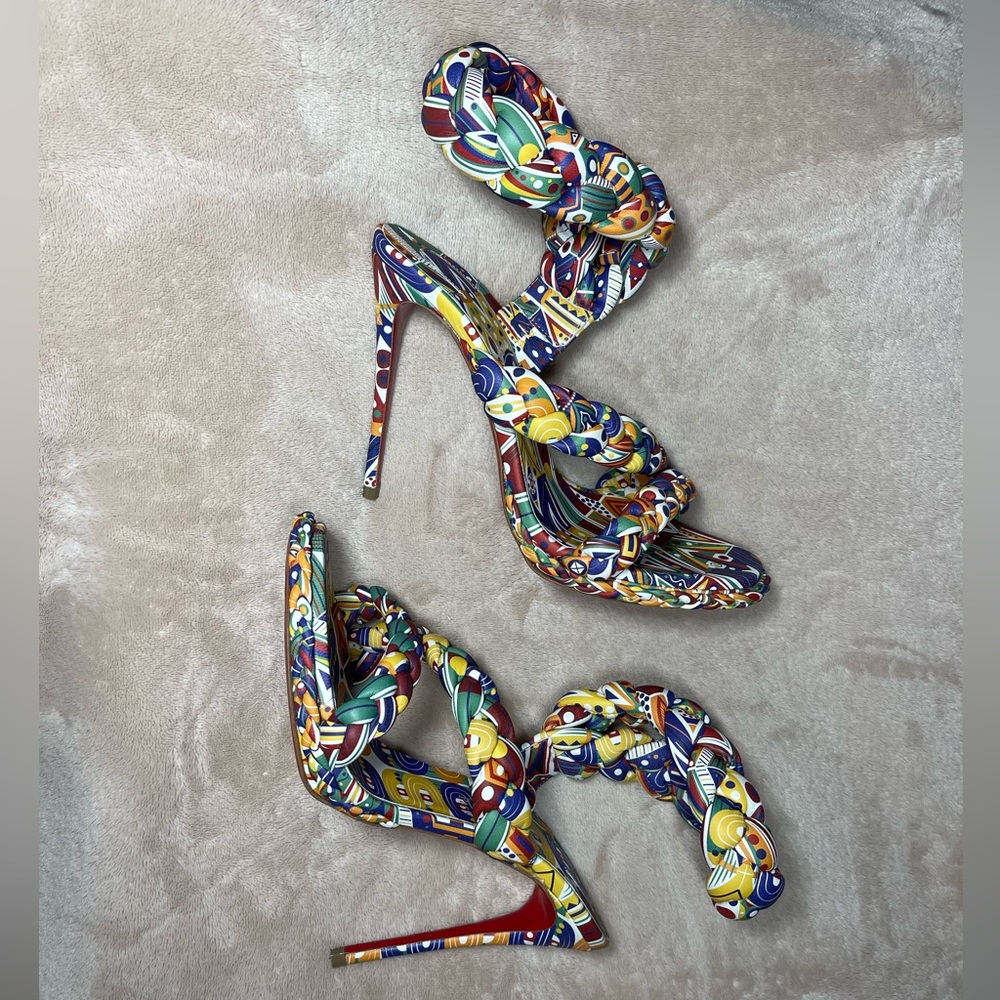 Christian Louboutin Fatima collection x Idris Elba WAMIMS Braided SandalsEU 36,5 - Picture 7 of 9
